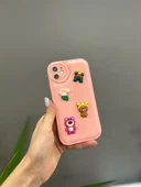 Iphone 11 Uyumlu Sevimli Ayıcıklı Puf Kılıf - 9