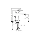 Hansgrohe Talis E 110 Mat Bronz Lavabo Bataryası 71710140 - 2