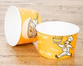 YüceCup Kraft Kağıt Şeffaf Kapaklı Çorba Kasesi - 14 Oz - 420 Ml. - 500 Adet / Koli thumbnail 2