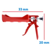 Klasik Epoksi Kimyasal Dübel Tabancası Metal Silikon Tabancası Kırmızı 410 ml - 2