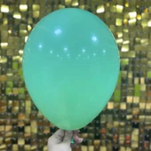 12" İç Mekan Makaron Balon Yeşil - 100 Adet - 2
