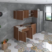 Kenzlife hazır mutfak seti heyula cvz 180 cm genişlik üst tezgahsız - 3