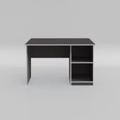 Kenzlife ofis masası kamikaze gri sağ 75*130*80 raflı dolap şeritli bilgisayar çalışma masası - 3