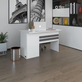 Kenzlife ofis masası kamikaze byz sağ 75*160*80 raflı dolap şeritli bilgisayar çalışma masası thumbnail 1