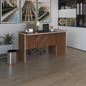 Kenzlife ofis masası yoko ono cvz sol 75*150*60 raflı dolap eşkenar bilgisayar çalışma masası thumbnail 1