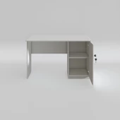 Kenzlife ofis masası yoko ono byz sağ 75*130*80 kilitli kapaklı dolap eşkenar bilgisayar çalışma masası thumbnail 3