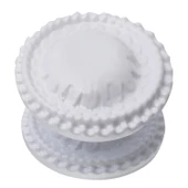 As Klasik Kapı Tokmağı Kapı Topuzu Kolu Metal Tokmak Beyaz thumbnail 1