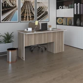 Kenzlife ofis masası miyamoto crd sol 75*170*60 kilitli kapaklı dolap bilgisayar çalışma masası thumbnail 1