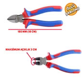 UGR Kombine Yan Keski Plastik Saplı 180 mm - 2