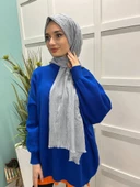 Loryan Scarf Viva Crush Pamuklu Şal 00380  MERMER - 3