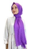 Arwella %100 Pamuk Dubai Şal 00606  ERGUVAN - 1