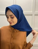 Loryan Scarf Kare Bambu Kraş Viva Eşarp 00832  LACİVERT thumbnail 1