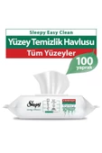Sleepy Easy Clean Beyaz Sabun Katkılı Yüzey Temizlik Havlusu 100 Yaprak - 2