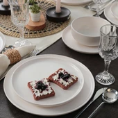 Keramika Nordic Mat Beyaz Yemek Takımı 18 Parça 6 Kişilik 022 - 3