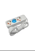 Asel ASL-100 0107 3'Lü Topraklı Grup Priz 3mt - HRD-010862 - 1