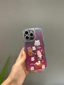 Iphone 14 Pro Max Uyumlu Sevimli Sulu Simli Tasarım Kılıf - 3