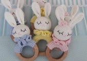 Ahşap Oyuncaklı Orgülü Diş Amigurumi Kaşıyıcı - 1
