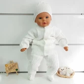 Beyaz Bebek Triko 4 lü Takım - 1