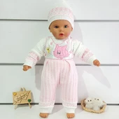 Fil Desenli Triko 3 lü Kız Bebek Takım - 1