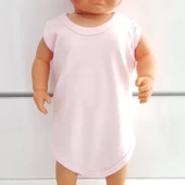 Pembe Sade Alttan Çıt-çıtlı Askılı Badi Zıbın - 2