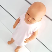 Pembe Sade Alttan Çıt-çıtlı Askılı Badi Zıbın - 3