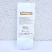 Beyaz Bebek Külotlu Çorap - 4