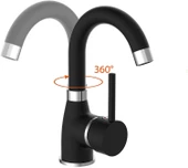 Lavabo Musluğu Mat Siyah Lavabo Bataryası 5 Yıl Garantili - 2