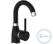 Lavabo Musluğu Mat Siyah Lavabo Bataryası 5 Yıl Garantili - 4