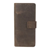 Coppet 6.7 inch Uyumlu Deri Kartlıklı Kılıf G2 Kahve - 2