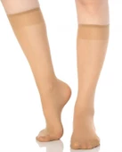 Dode Flora Desimo Kadın 20 Den Mat Dayanıklı İnce Elastan Dizaltı Pantolon Çorabı - 9