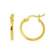 Klasik 22 Ayar 2 cm. Çaplı Halka Altın Küpe - 1