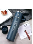 Kişiye Özel Isimli 500 ml Paslanmaz Çelik Bardaklı Termos, Çay Kahve Termos,piknik Kamp Ofis Mug - 1