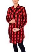 Kadın Ekose Kareli Tunik BGL-ST02956 - 4