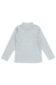 Unisex Çocuk Gri Renk Raporlu Balıkçı Yaka Fitilli Model Uzun Kol Body - 2