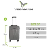 Vegmann Vela Antrasit Kabin Boy Valiz - 3