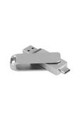 2 In 1 Çift Taraflı Uyumlu Type-c ve İpHONE 15 Telefonlarla Uyumlu Tak Çalıştır USB  Usb 2.0 64 Gb Usb Bellek - 3