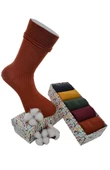 Dode Flora Erkek Yıkamalı Dikişsiz Derby Özel Koleksiyon 5 li Kutu Hediyeli Çorap Seti thumbnail 1