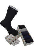 Dode Flora Erkek Yıkamalı Dikişsiz Derby Özel Koleksiyon 5 li Kutu Hediyeli Çorap Seti thumbnail 11