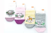 Ekinoks 4 lü Tylra Koala Desenli Kız Çocuk Patik Çorap - 1