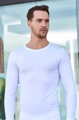 Erkek Uzun Kollu Bisiklet Yaka Body Atlet Berrak-1025 - 2