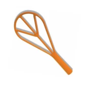 Dekor 090 Alçı Saten Karıştırıcısı Kürek Çubuk Turuncu 35 cm - 1