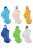 Flora Bayan 6 lı Emojili Bayan Patik Çorap - 36-40 - 1