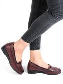 Frida 427 Bordo Jel taban Günlük Kadın Casual Ayakkabı thumbnail 2