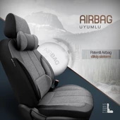 Otom Voyager Series Universal Oto Koltuk Kılıfı  Füme - 3