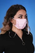 Gümüş İyonlu Boyundan Askılı Yıkanabilir Düz Renkli Maske - 10