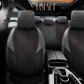 Otom Advanced Series Universal Oto Koltuk Kılıf-BF  Siyah-Kırmızı - 2