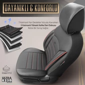 Otom Inspire Design Universal Seat Cover  Siyah-Kırmızı - 4