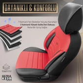 Otom Inspire Design Universal Seat Cover  Kırmızı-Siyah - 4