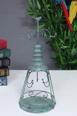 Vitale Antik Yeşil Kafes Mumluk AK.GE0044 - 1