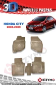 Honda City 2006-2009 3D Havuzlu Bej Paspas Bizymo thumbnail 2